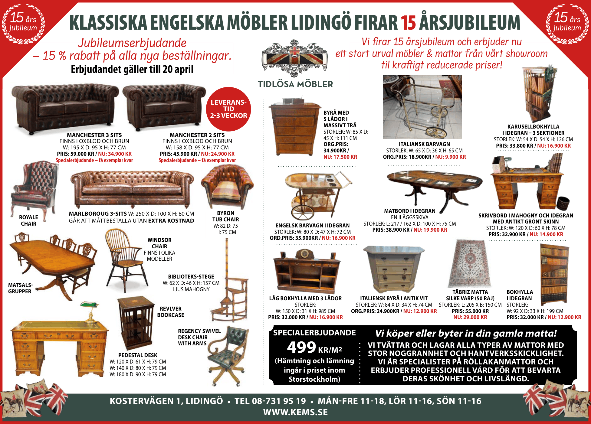 Klassiska Engelska Möbler