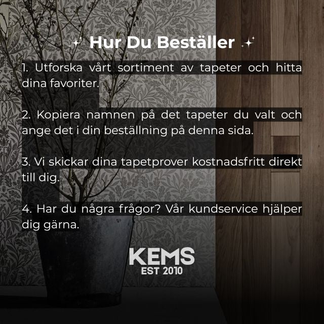 Beställ Tapetprov