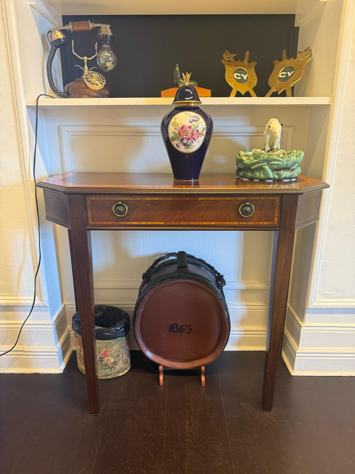 Tapered Leg Hall Table i Mahogny – 1 Låda