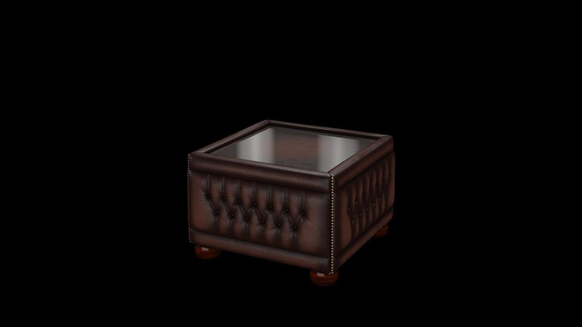 Bradbury Pouffe Leather Table