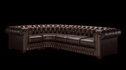 Chesterfield Corner Läder Soffa