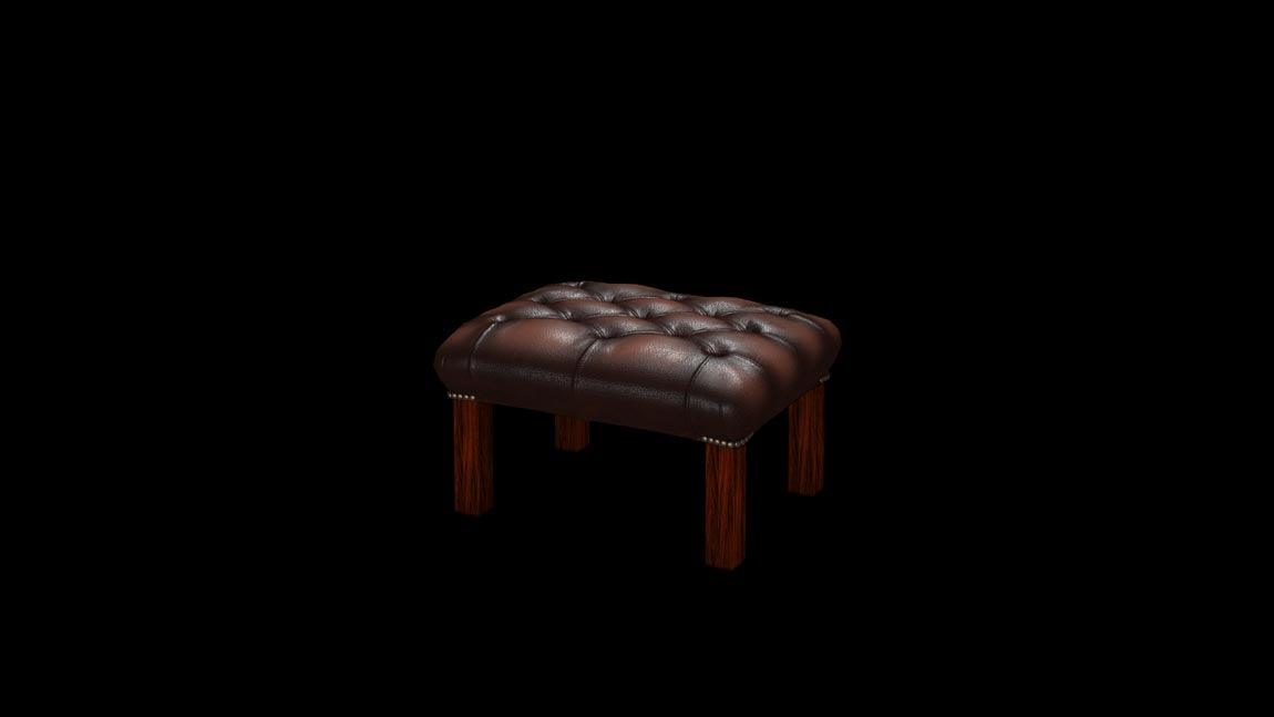 Darwin Leather Footstool