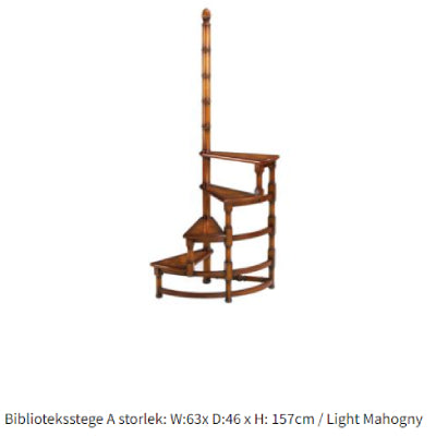 Biblioteksstege - Klassiska Engelska Möbler