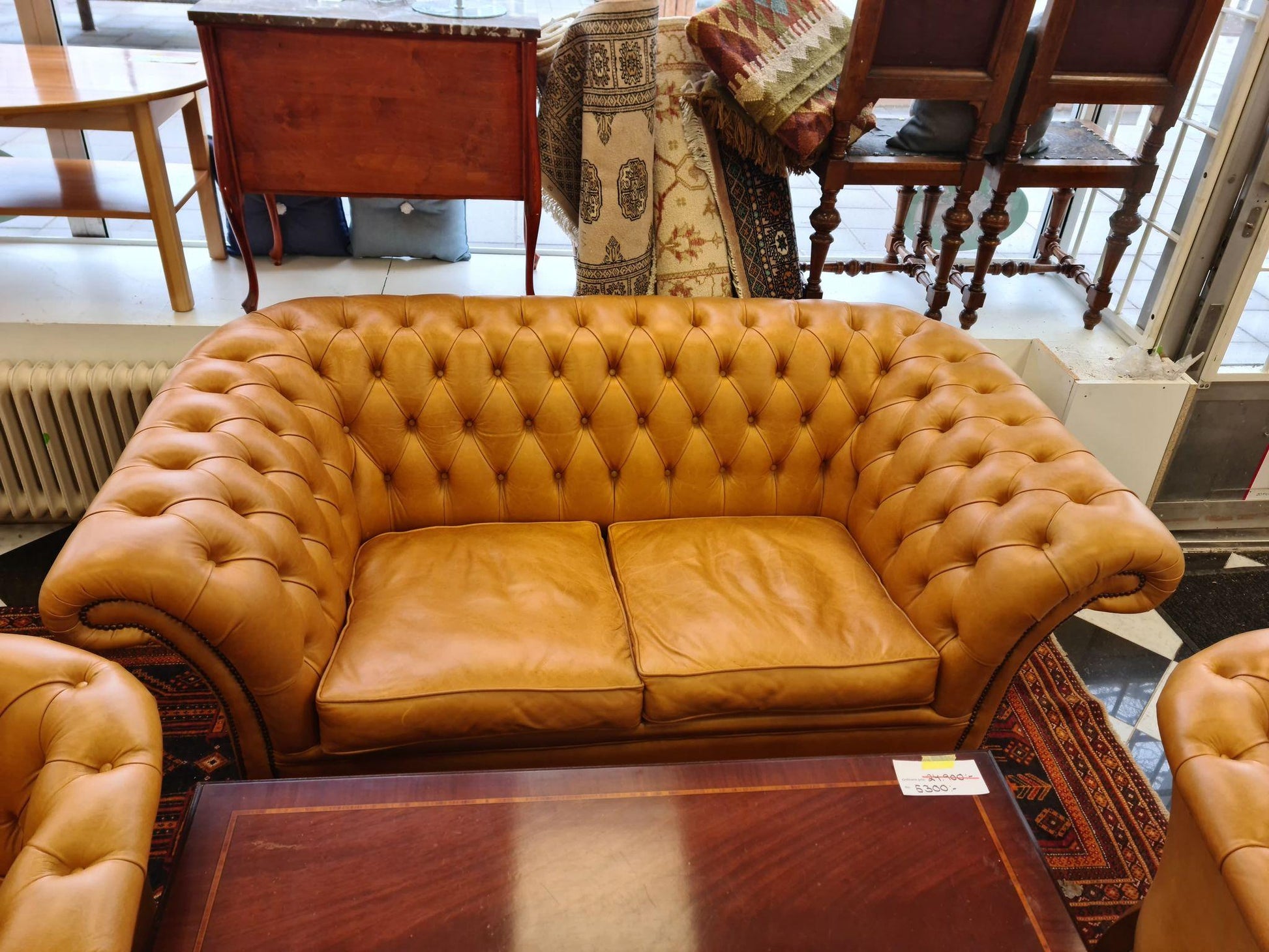 Chesterfield Soffgrupp - NY! - Klassiska Engelska Möbler