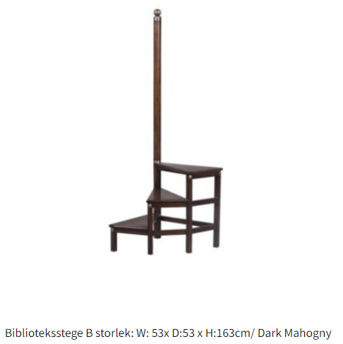 Biblioteksstege - Klassiska Engelska Möbler