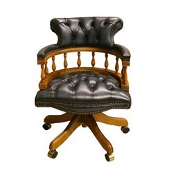 Kontorsstol - Captains Desk Chair - Klassiska Engelska Möbler