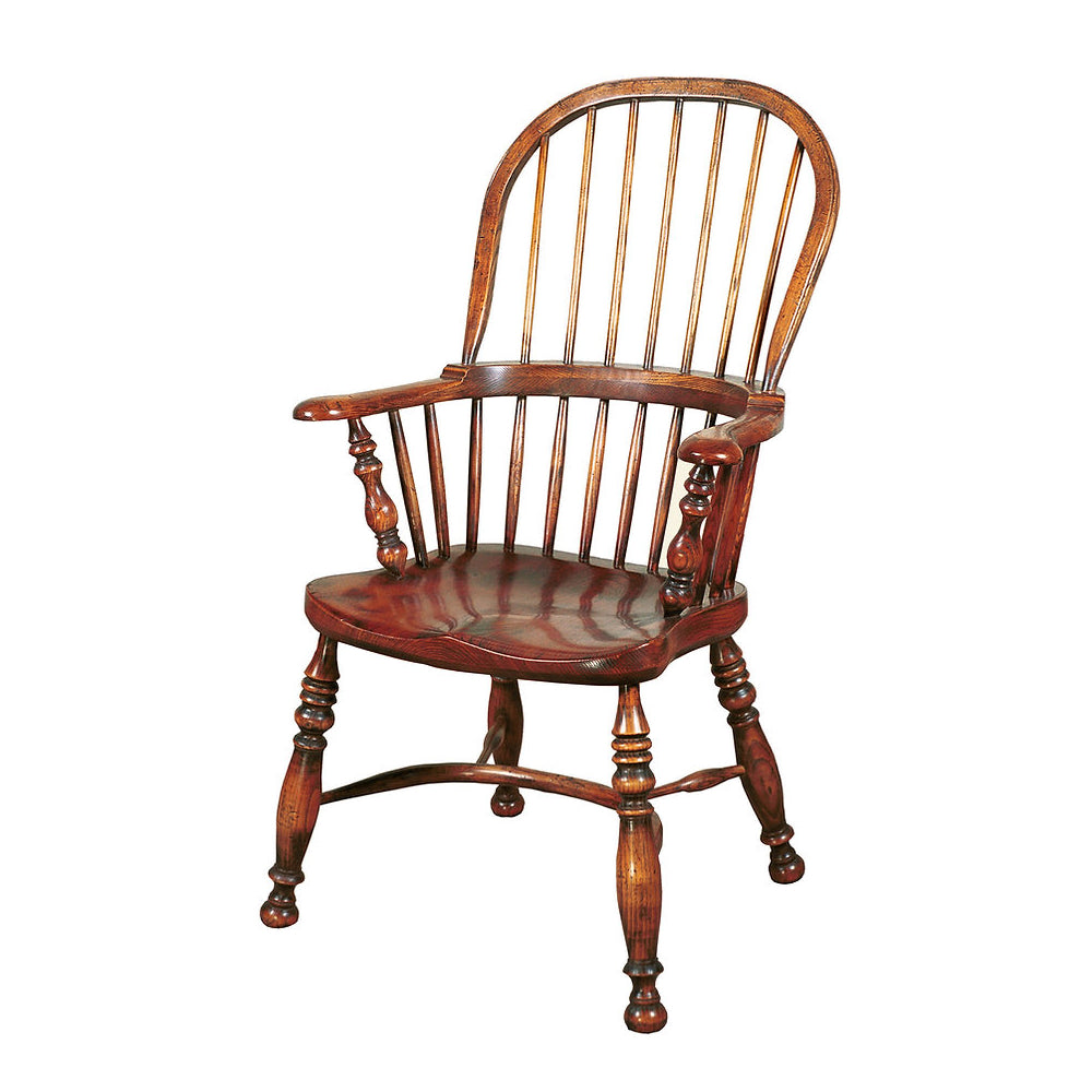 BC27 Broadarm stickback armchair - Klassiska Engelska Möbler